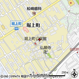 滋賀県近江八幡市堀上町周辺の地図