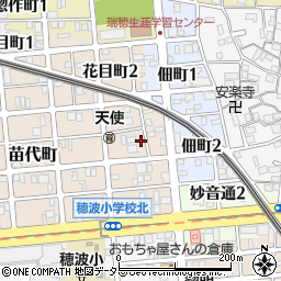愛知県名古屋市瑞穂区苗代町19-9周辺の地図
