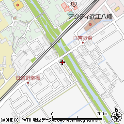 滋賀県近江八幡市日吉野町624周辺の地図