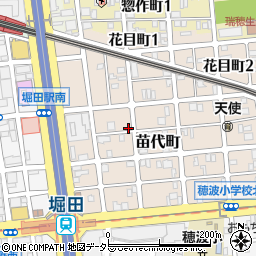 愛知県名古屋市瑞穂区苗代町14-12周辺の地図