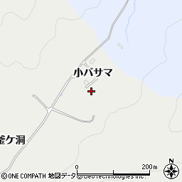 愛知県豊田市東大島町（小バサマ）周辺の地図
