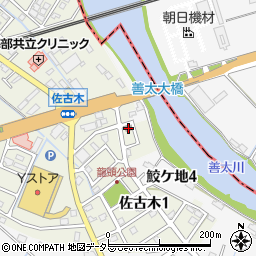 弥富佐古木郵便局周辺の地図