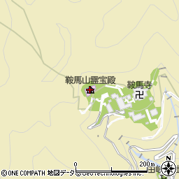 鞍馬山霊宝殿（鞍馬山博物館）周辺の地図