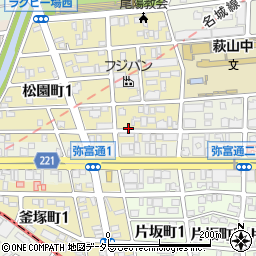 愛知県名古屋市瑞穂区松園町2丁目43周辺の地図