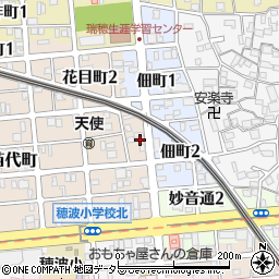 愛知県名古屋市瑞穂区苗代町10-8周辺の地図