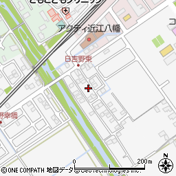 滋賀県近江八幡市日吉野町614-13周辺の地図