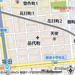 愛知県名古屋市瑞穂区苗代町13-14周辺の地図