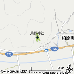 兵庫県丹波市柏原町上小倉1270周辺の地図