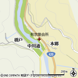 有京集会所周辺の地図