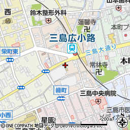 三島警察署広小路町交番周辺の地図