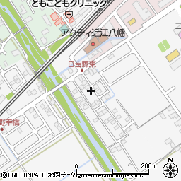 滋賀県近江八幡市日吉野町614周辺の地図