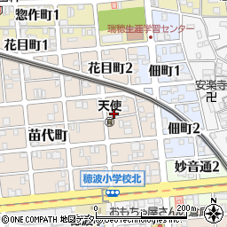 愛知県名古屋市瑞穂区苗代町11-14周辺の地図