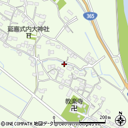 三重県いなべ市大安町片樋1377周辺の地図