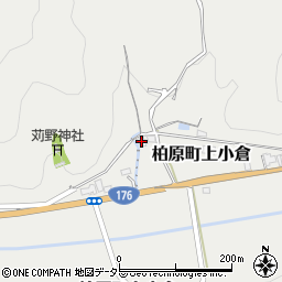 兵庫県丹波市柏原町上小倉102周辺の地図