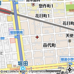 愛知県名古屋市瑞穂区苗代町14-4周辺の地図
