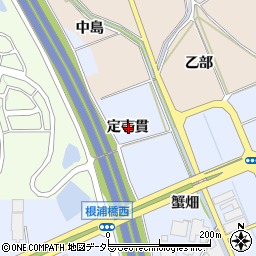 愛知県みよし市福谷町定壱貫周辺の地図