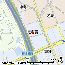愛知県みよし市福谷町（定壱貫）周辺の地図