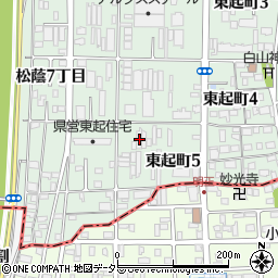 愛知県名古屋市中川区東起町4丁目157周辺の地図