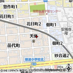 愛知県名古屋市瑞穂区苗代町11-13周辺の地図