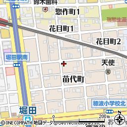 愛知県名古屋市瑞穂区苗代町13-1周辺の地図