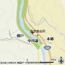 愛知県豊田市安実京町（蛇石）周辺の地図