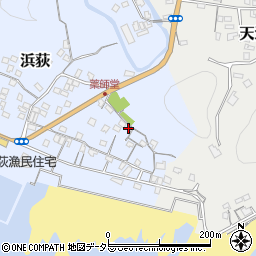 千葉県鴨川市浜荻1297-2周辺の地図