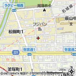 愛知県名古屋市瑞穂区松園町2丁目34周辺の地図