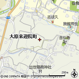 京都府京都市左京区大原来迎院町周辺の地図