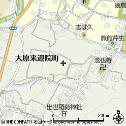 〒601-1242 京都府京都市左京区大原来迎院町の地図