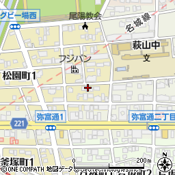 愛知県名古屋市瑞穂区松園町2丁目周辺の地図