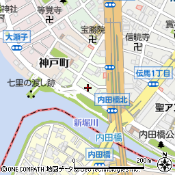 愛知県名古屋市熱田区内田町周辺の地図