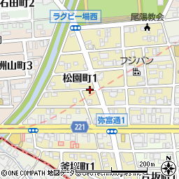 リパーク名古屋松園町１丁目駐車場周辺の地図