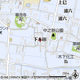 愛知県弥富市鯏浦町下本田周辺の地図