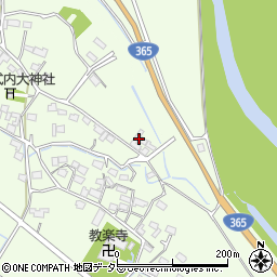 三重県いなべ市大安町片樋1299周辺の地図