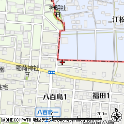 愛知県名古屋市港区八百島1丁目408周辺の地図