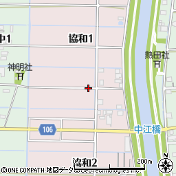 愛知県名古屋市港区協和周辺の地図