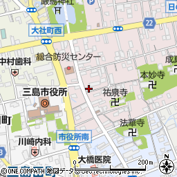北沢産業株式会社　三島営業所周辺の地図
