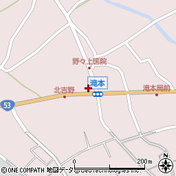 ローソン岡山奈義町店周辺の地図