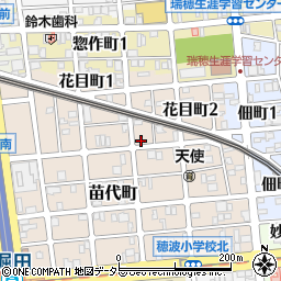 愛知県名古屋市瑞穂区苗代町7-11周辺の地図