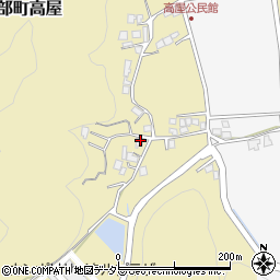 京都府南丹市園部町高屋寺ノ下周辺の地図