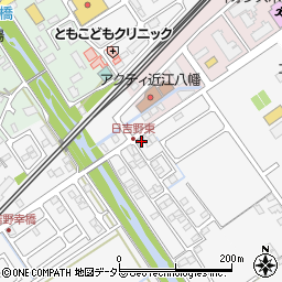 滋賀県近江八幡市日吉野町614-3周辺の地図