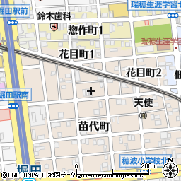 愛知県名古屋市瑞穂区苗代町6周辺の地図
