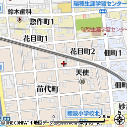 愛知県名古屋市瑞穂区苗代町7-9周辺の地図