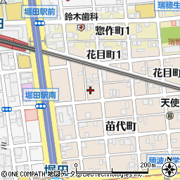 愛知県名古屋市瑞穂区苗代町4-19周辺の地図