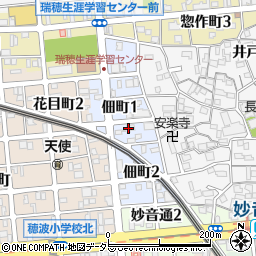 愛知県名古屋市瑞穂区佃町周辺の地図