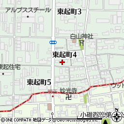 愛知県名古屋市中川区東起町4丁目118周辺の地図