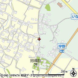 三重県いなべ市員弁町上笠田1768周辺の地図
