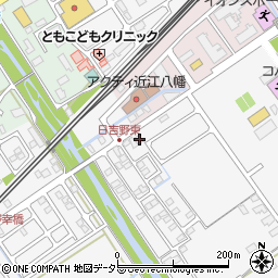 滋賀県近江八幡市日吉野町611周辺の地図