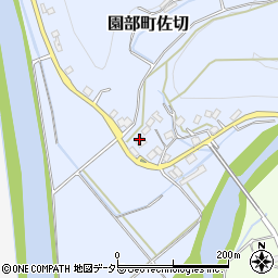 京都府南丹市園部町佐切西垣内周辺の地図