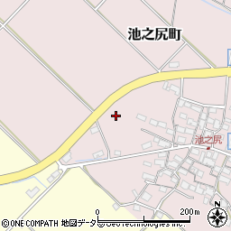 滋賀県東近江市池之尻町周辺の地図